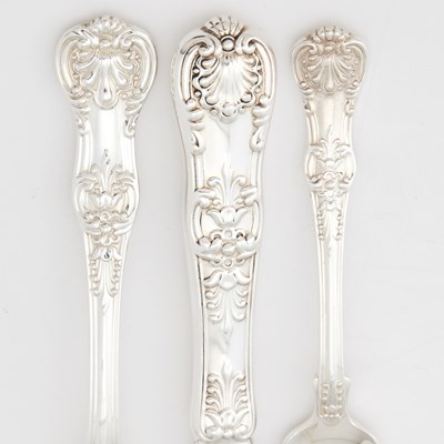 Lot 22 - Tiffany & Co. Sterling Silver “English King” Pattern Part Flatware Service