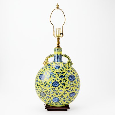 Lot Chinese Yellow Ground Vase