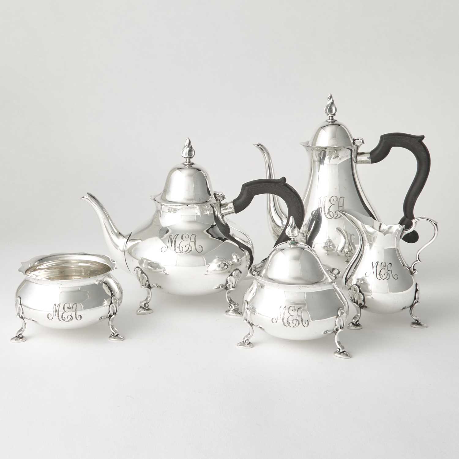 Lot 213 - Tiffany & Co. Sterling Silver Tea and Coffee Service