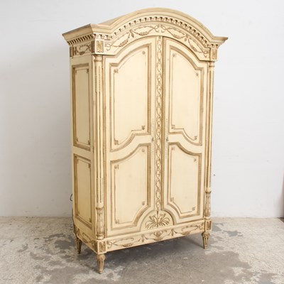 Lot 85 - Cream Painted Armoire