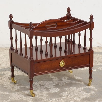 Lot 88 - George III Style Mahogany Canterbury
