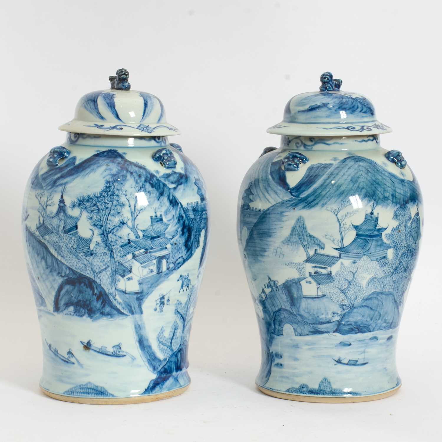 Lot 37 - Pair of Chinese Ginger Jars