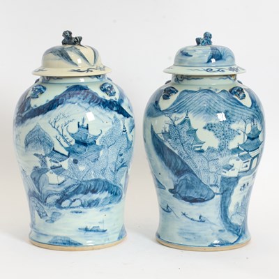 Lot 37 - Pair of Chinese Ginger Jars