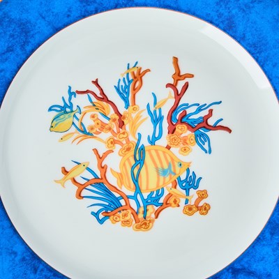 Lot 185 - Haviland Limoges Porcelain "Océane" Pattern Partial Dinner Service