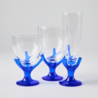 Lot 186 - Elizabeth Garouste and Mattia Bonetti for Daum Blown Glass and Pâte-de-Verre Drinking Service