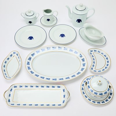 Lot 132 - Raynaud & Cie. Limoges Porcelain Partial Dinner Service