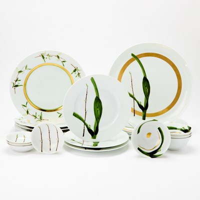 Lot 130 - Christian Tortu for A. Raynaud & Co. Limoges Porcelain "Verdures" Pattern Partial Dinner Service