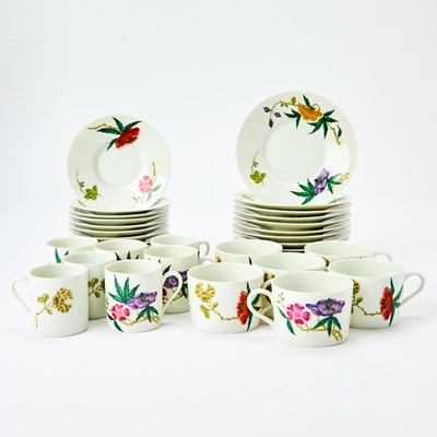 Lot 129 - Raynaud & Co. Vase Etrusque Limoges Porcelain Partial Dessert Service