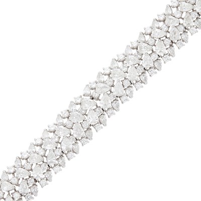 Lot 264 - Platinum and Diamond Bracelet