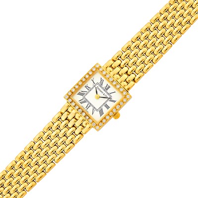 Lot 1020 - Tiffany & Co. Gold and Diamond Wristwatch