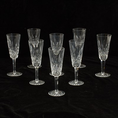 Lot 142 - Set of Eight Waterford Champagne Flutes