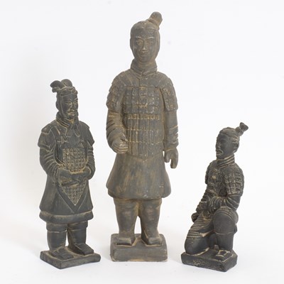 Lot 149 - Group of Three Chinese Terracotta Soldiers