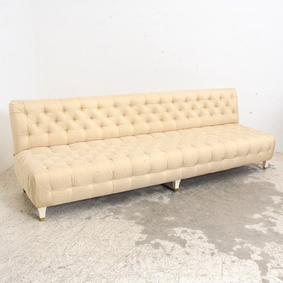 Lot 272 - Cream Tufted Settee