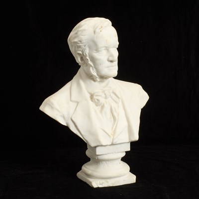 Lot 154 - White Ceramic Bust of Man