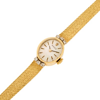 Lot 2016 - Rolex Gold and Diamond Wristwatch