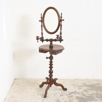 Lot 167 - Victorian Walnut Shaving Stand