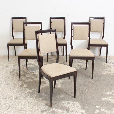 Lot 194 - Set of Six Mid-Century Modern Style Dining Chairs