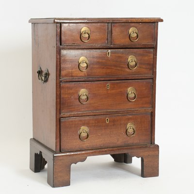 Lot 196 - Georgian Style Mahogany Miniature Chest
