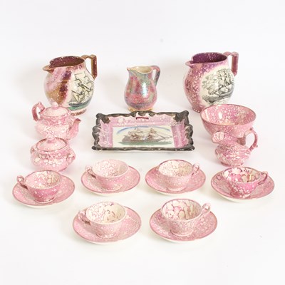 Lot 204 - Group of English Lusterware Aricles