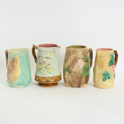 Lot 206 - Assorted Group of Three Majolica Pitchers