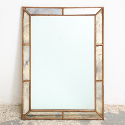 Lot 212 - Faux Bamboo Framed Mirror