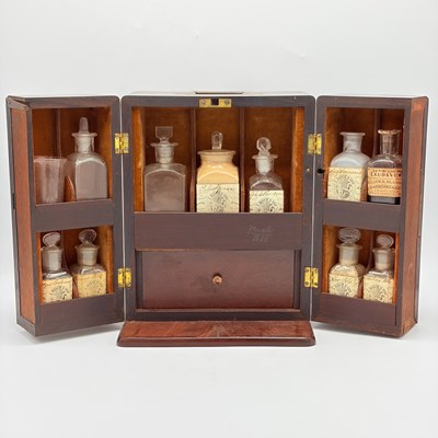 Lot 87 - Mahogany Cased Medicine Set