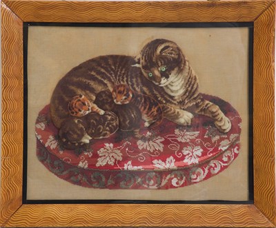 Lot 231 - Two Framed Victorian Needlepoints