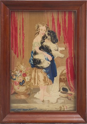 Lot 233 - Framed Needlepoint Portrait
