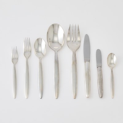 Lot 19 - Christofle Silver Plated "Orleans" Pattern Part Flatware Service