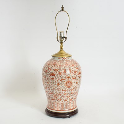 Lot 259 - Chinese Porcelain Iron Red Vase