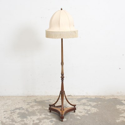 Lot 264 - Regency Style Mahogany Candlestick Floor Lamp