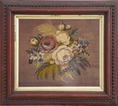 Lot 265 - Framed Floral Needlepoint