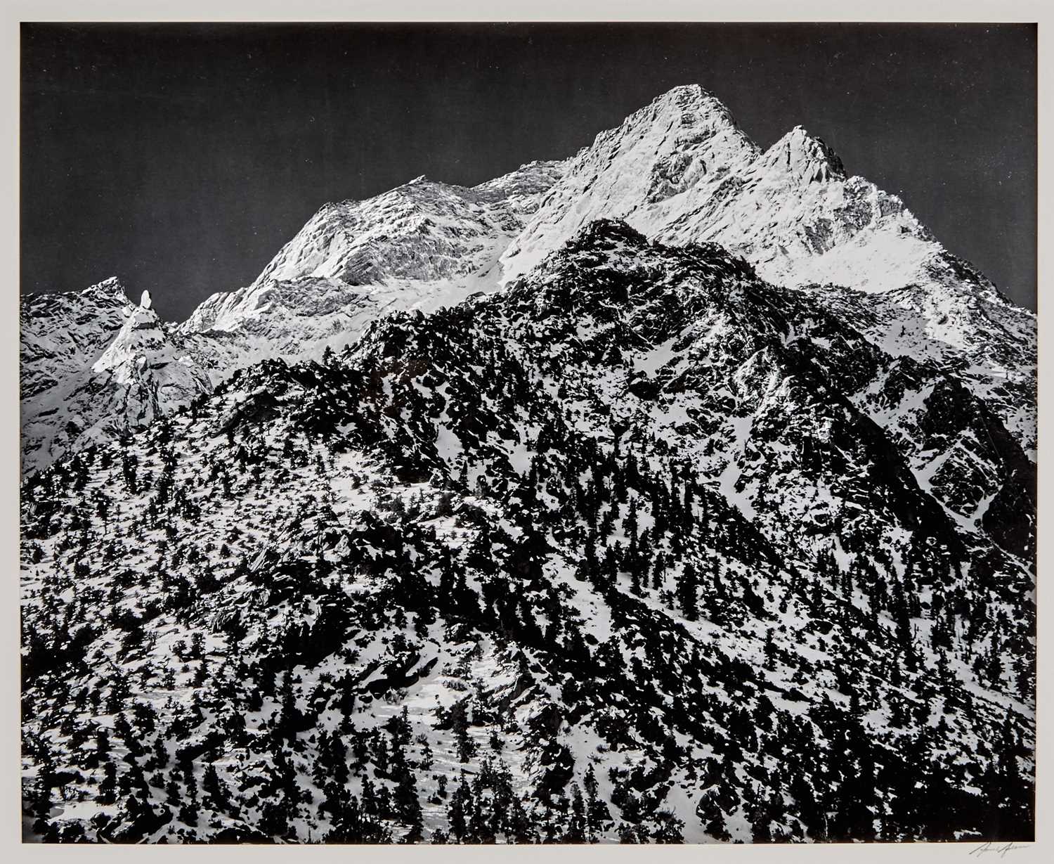 Lot 1 - Ansel Adams, Lone Pine Peak, Sierra Nevada, California, 1960s.