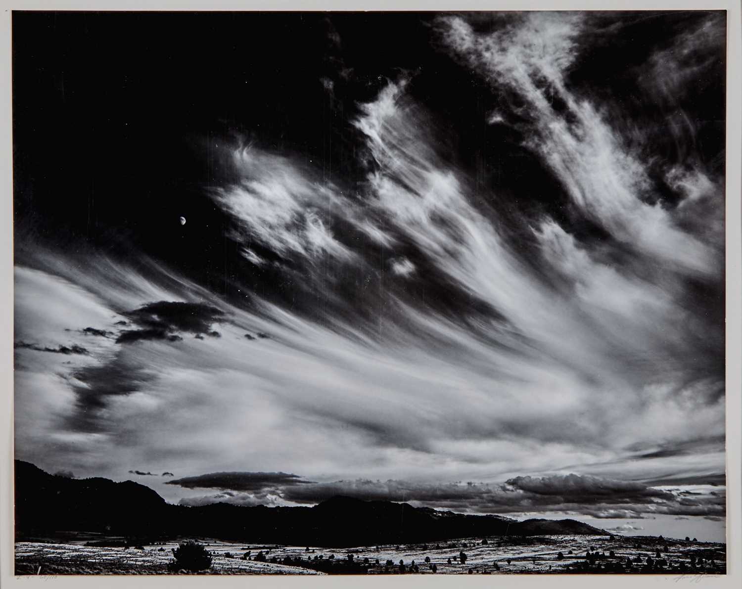Lot 2 - Ansel Adams, Moon and Clouds, Northern California, 1959