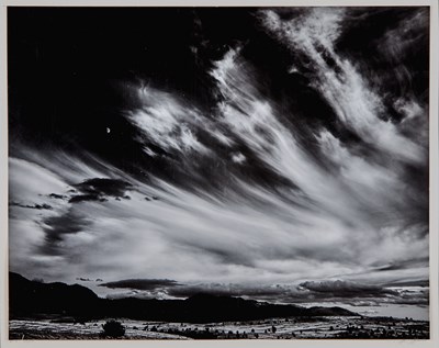 Lot 2 - Ansel Adams, Moon and Clouds, Northern California, 1959