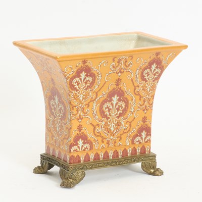 Lot 295 - Mark Roberts Ceramic Bronze Footed Vase