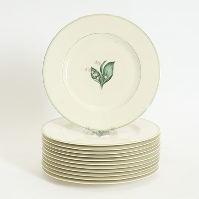Lot 297 - Set of Twelve Frederik Lunning Porcelain Dinner Plates