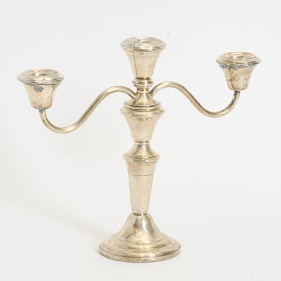 Lot 303 - Weighted Sterling Candelabra