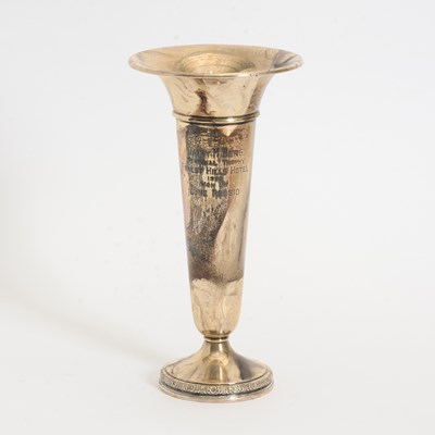 Lot 304 - Weighted Sterling Vase