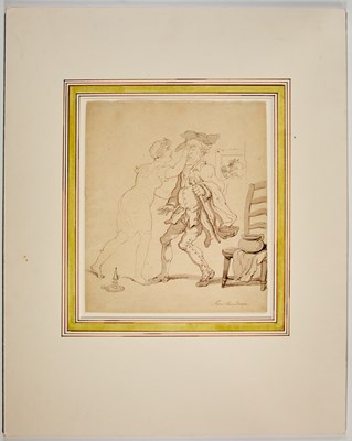Lot 214 - Thomas Rowlandson pen and ink drawing