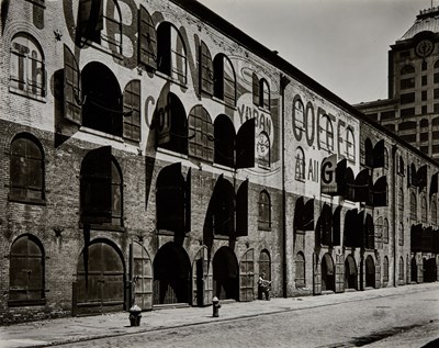 Lot 5 - Berenice Abbott, Yuban Warehouse, Water and Dock Streets, Brooklyn, May 22