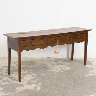 Lot 120 - English Country Mahogany Console