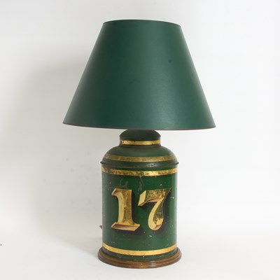 Lot 252 - English Tole Tea Canister