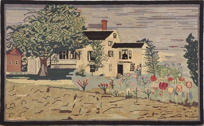 Lot 393 - American Hooked Rug