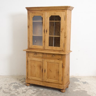 Lot 123 - Victorian Stripped Pine Cupboard