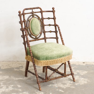 Lot 196 - George Hunzinger Turned Walnut Side Chair