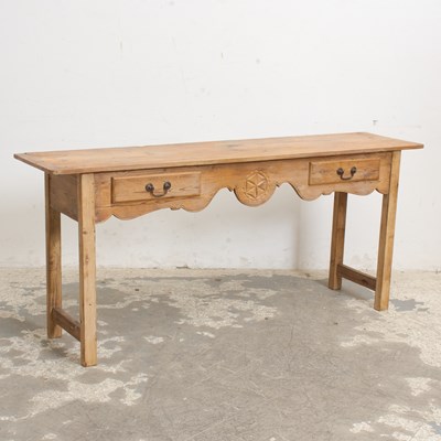 Lot 119 - George III Style Stripped Pine Dresser Base