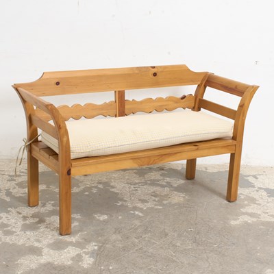 Lot 130 - Stained Pine Bench