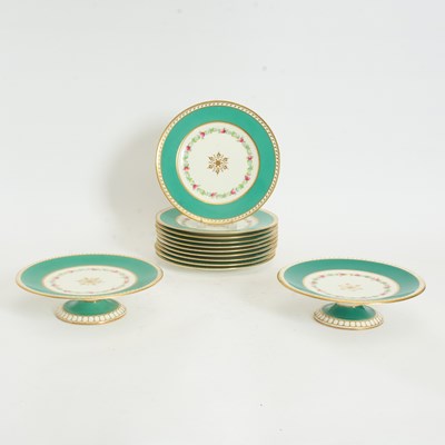 Lot 367 - Set of Ten English Porcelain Plates