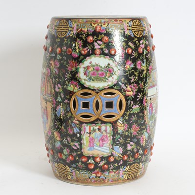 Lot 369 - Chinese Paint Decorated Porcelain Garden Seat